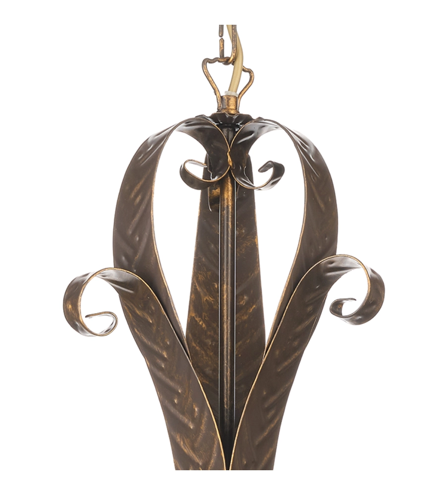 LAMPADARIO 5 LUCI ONLI "SONIA" BRONZO E14